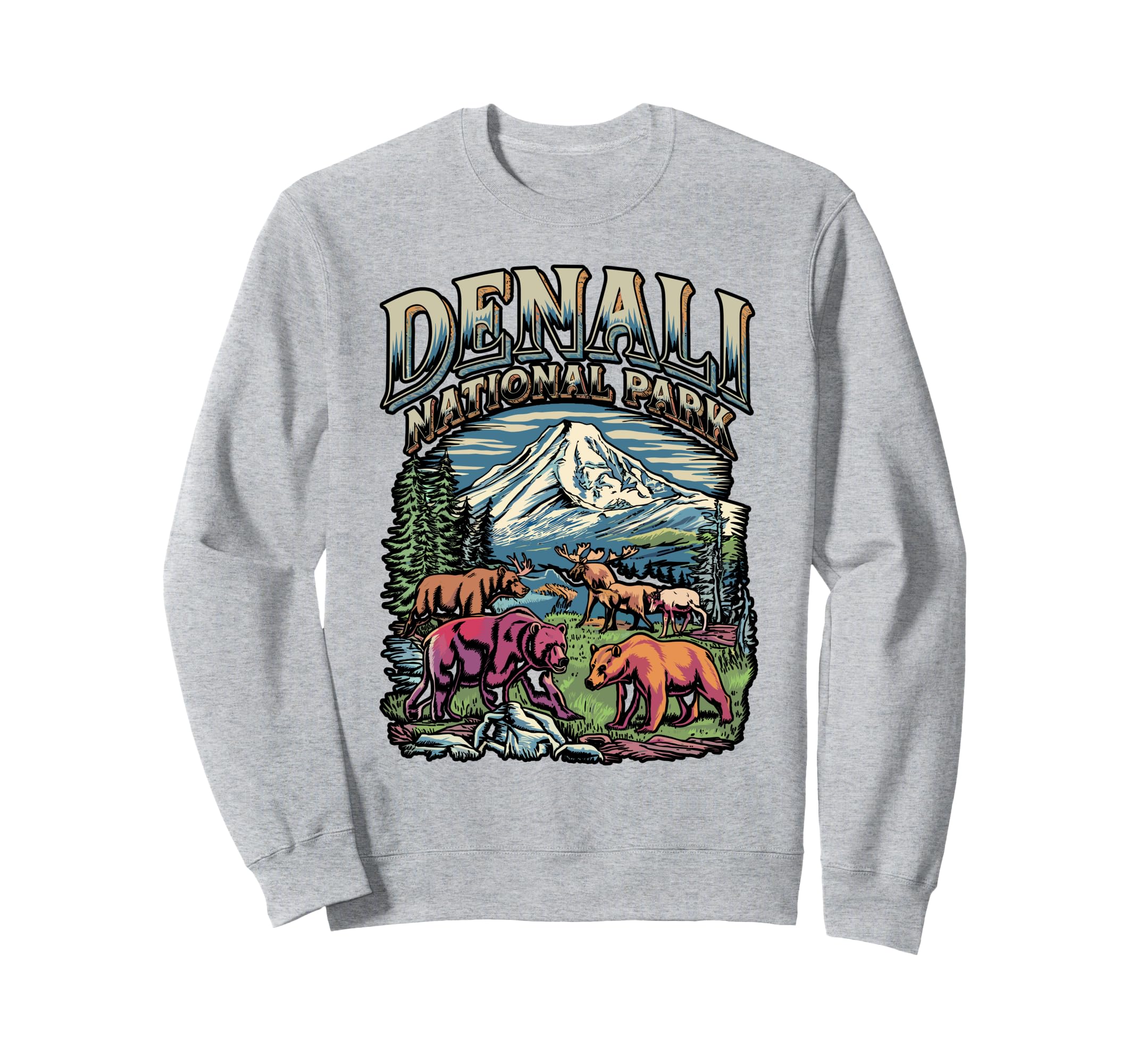 Denali National Park Sweatshirt - Graphic Print for Adults - T-Shirt, Sweatshirt, Hoodie