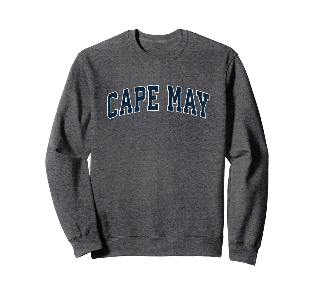 Cape May New Jersey Nj Sports Navy Sweatshirt - Graphic Print Men Women - T-Shirt, Sweatshirt, Hoodie