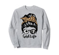 Life Messy Bun Hair Funny Soccer Sweatshirt - Trendy Graphic Unisex - T-Shirt, Sweatshirt, Hoodie