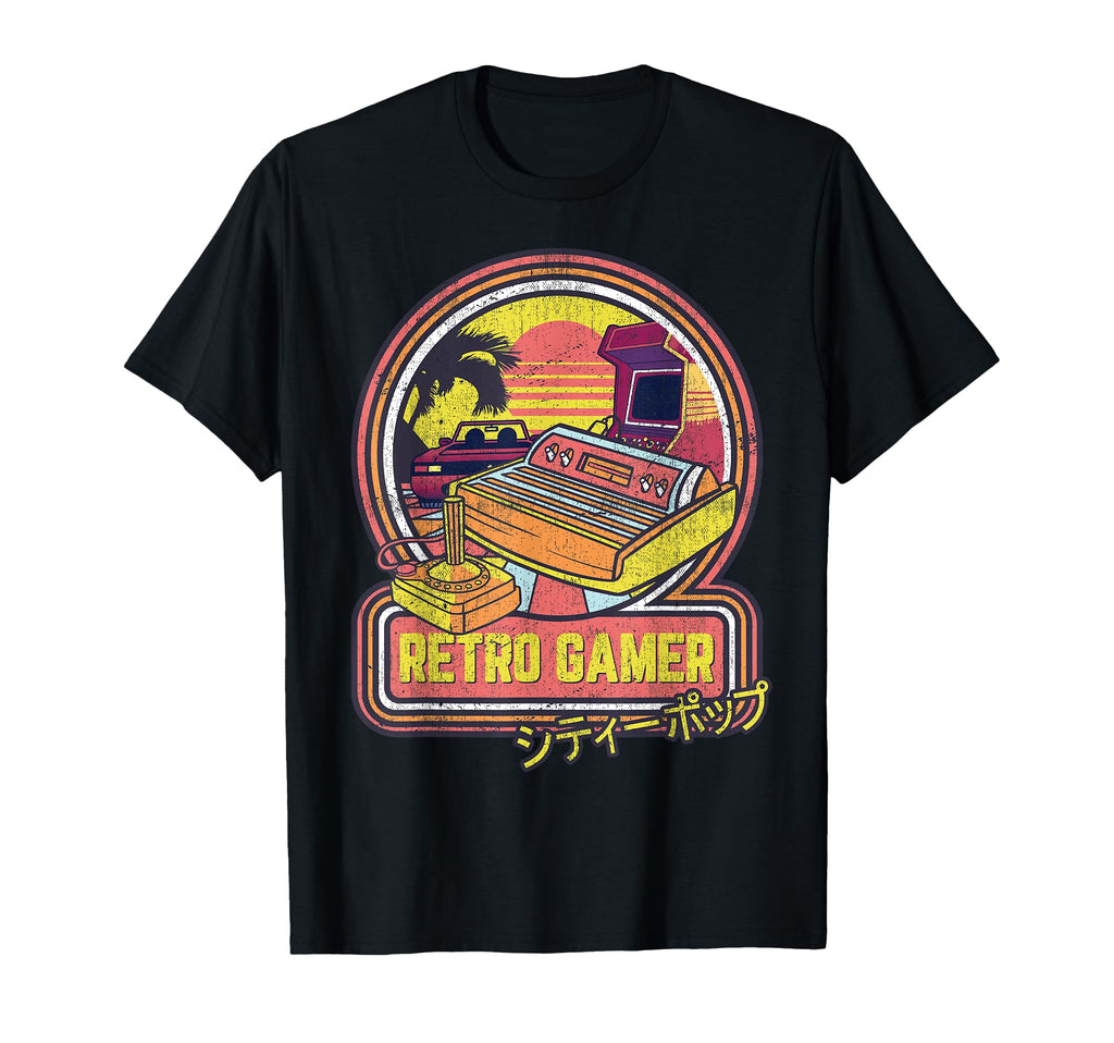 Gamer 80S 90S Japanese Arcade Video T-Shirt - Casual Everyday Wear Unisex - T-Shirt, Sweatshirt, Hoodie