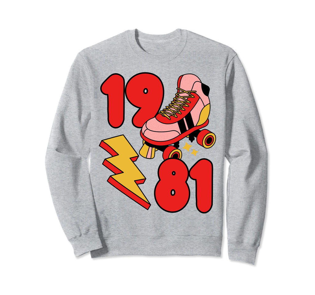 1981 Roller Skate 80S Nostalgia Sweatshirt - Trendy Graphic Unisex - T-Shirt, Sweatshirt, Hoodie
