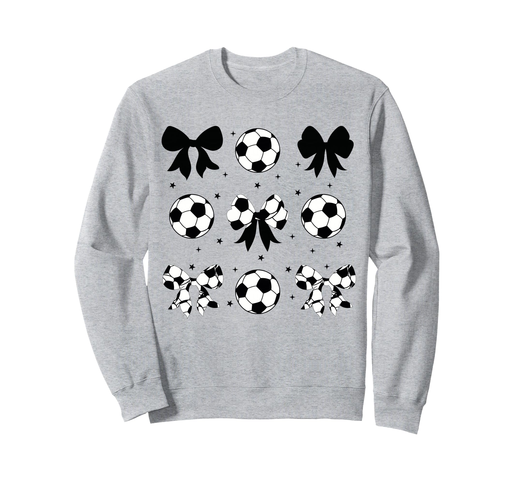 Coquette Soccer Bow Cheer Soccer Mama Sweatshirt - Trendy Graphic Men Women - T-Shirt, Sweatshirt, Hoodie