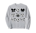 Coquette Soccer Bow Cheer Soccer Mama Sweatshirt - Trendy Graphic Men Women - T-Shirt, Sweatshirt, Hoodie