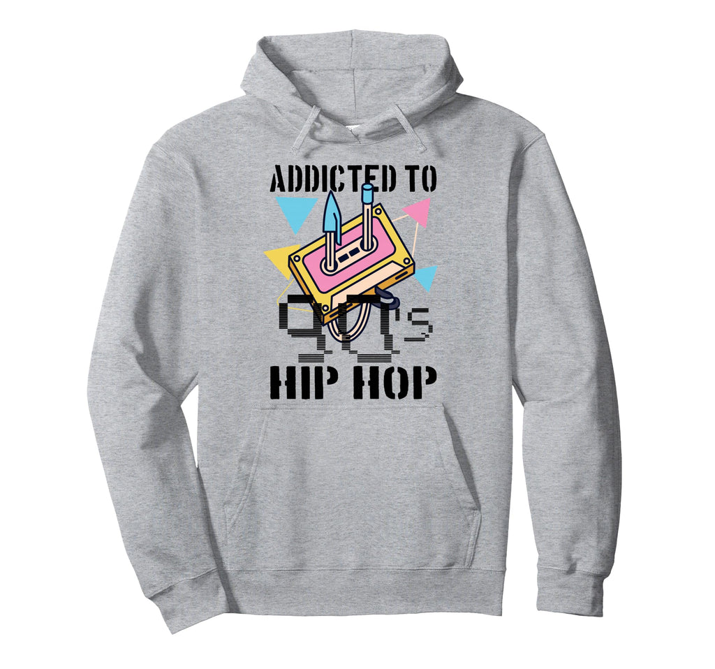 Addicted To 90S Hip Hop Gangster Hoodie - Casual Everyday Wear for Adults - T-Shirt, Sweatshirt, Hoodie