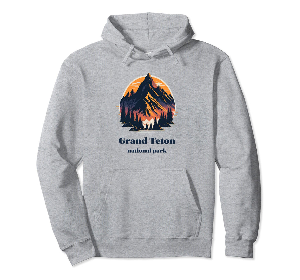 Grand Teton National Park Wyoming Hoodie - Unique Graphic for Adults - T-Shirt, Sweatshirt, Hoodie