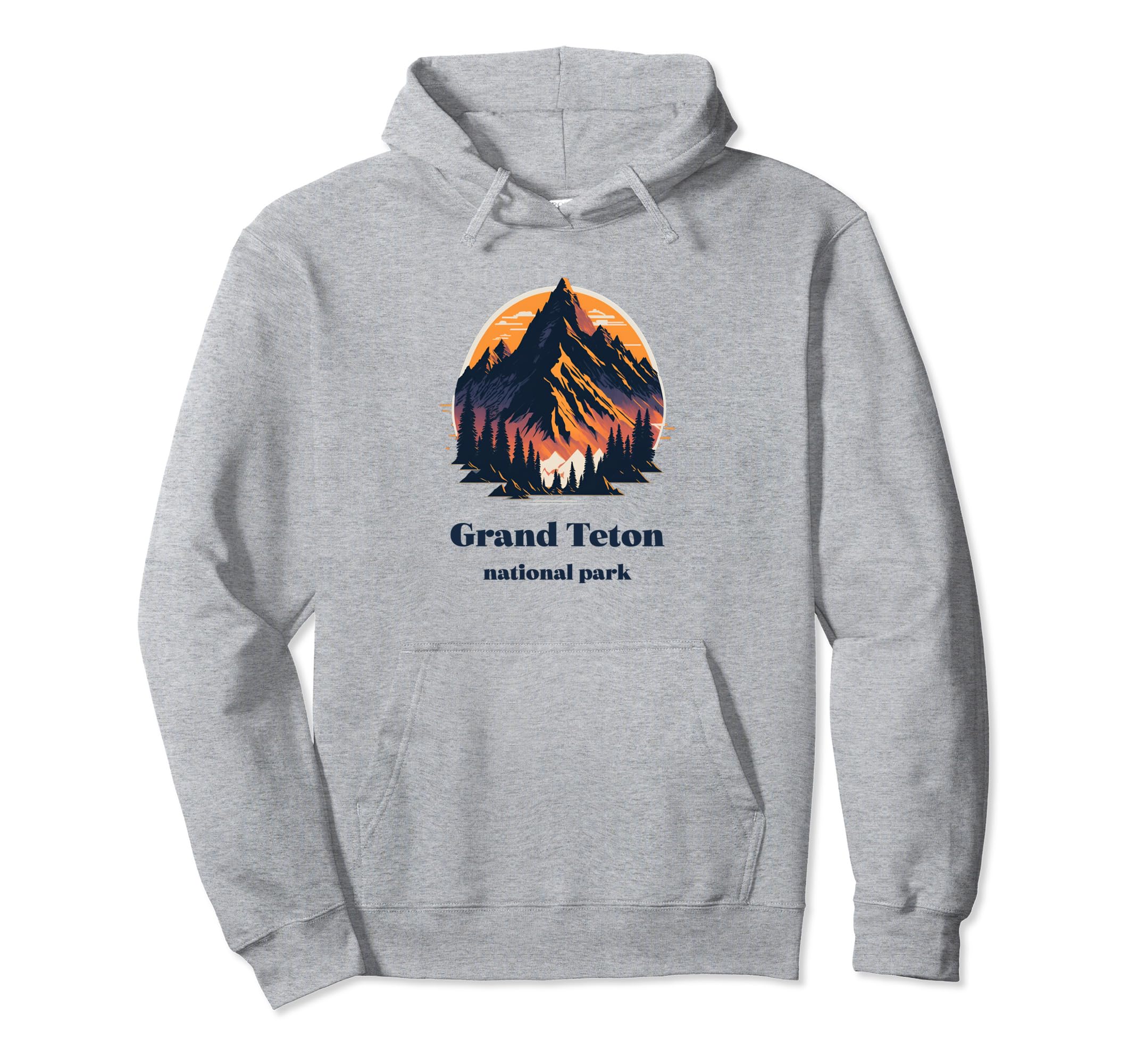 Grand Teton National Park Wyoming Hoodie - Unique Graphic for Adults - T-Shirt, Sweatshirt, Hoodie