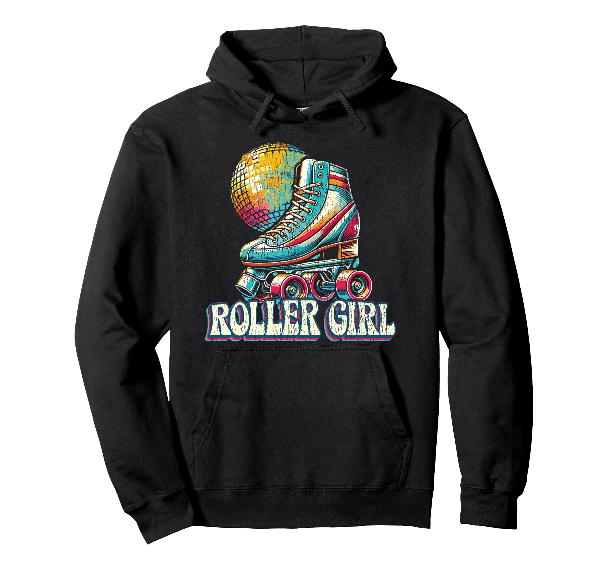 Roller Skating Skate 1970S Roller Hoodie - Graphic Print for Adults - T-Shirt, Sweatshirt, Hoodie