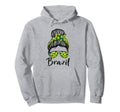 Soccer Ball Messy Bun Brazilians Hoodie - Fun Novelty Design Men Women - T-Shirt, Sweatshirt, Hoodie