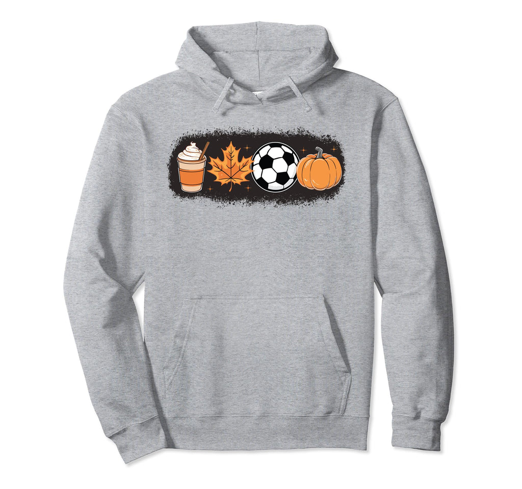 Fall Vibes Pumpkin Spice Soccer Hoodie - Custom Art Print for Adults - T-Shirt, Sweatshirt, Hoodie