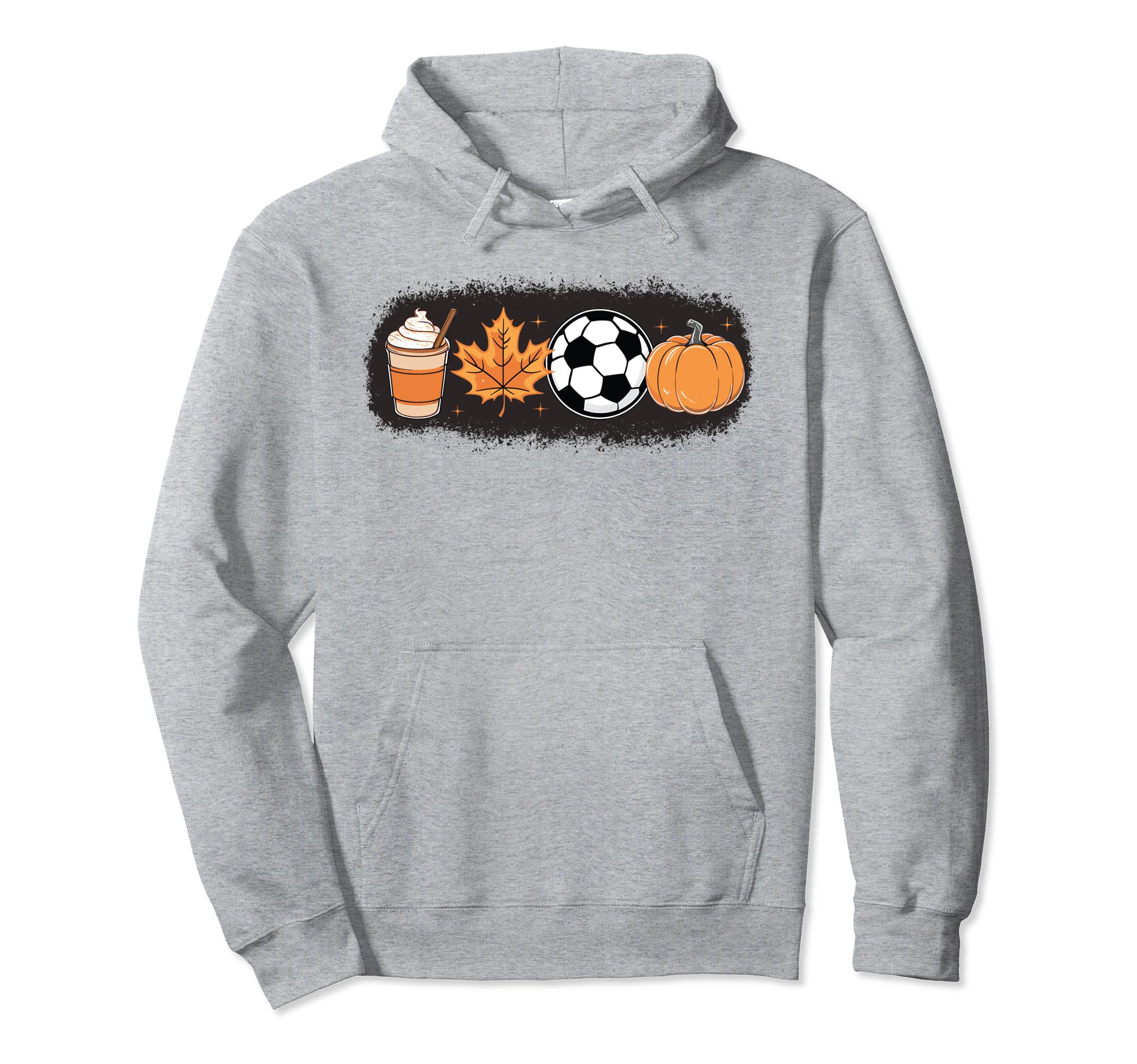 Fall Vibes Pumpkin Spice Soccer Hoodie - Custom Art Print for Adults - T-Shirt, Sweatshirt, Hoodie