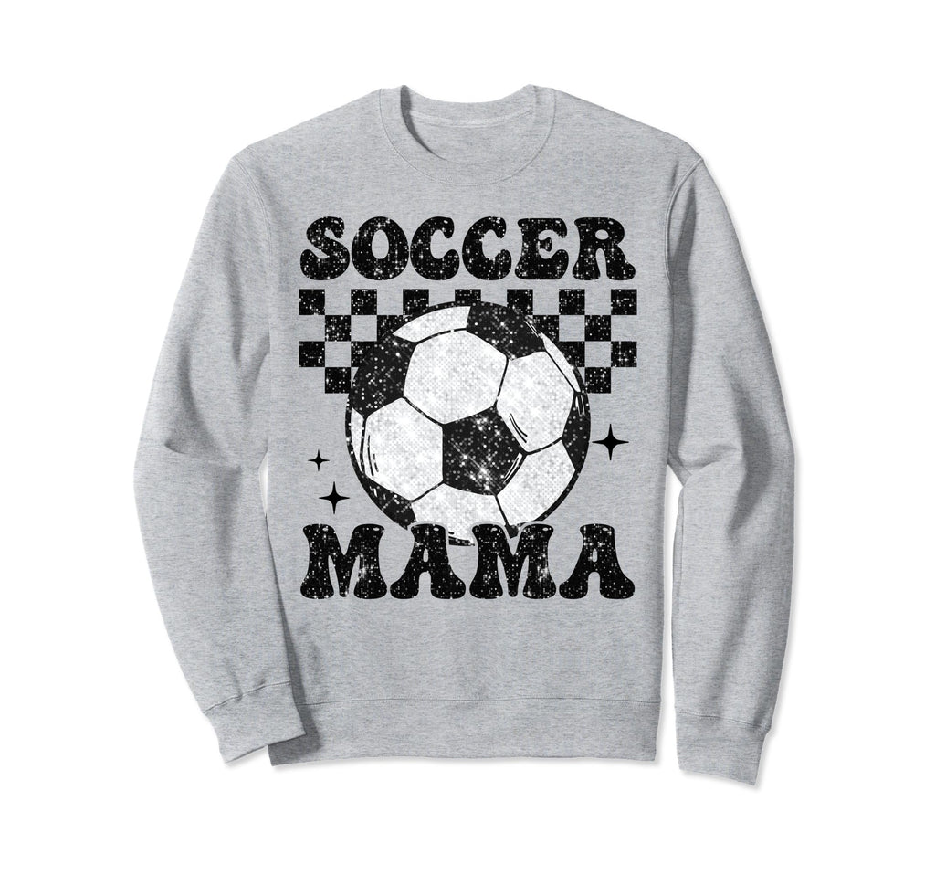 Soccer Mama Checkered Funny Soccer Sweatshirt - Minimalist Print Men Women - T-Shirt, Sweatshirt, Hoodie