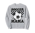 Soccer Mama Checkered Funny Sweatshirt - Casual Everyday Wear Unisex - T-Shirt, Sweatshirt, Hoodie