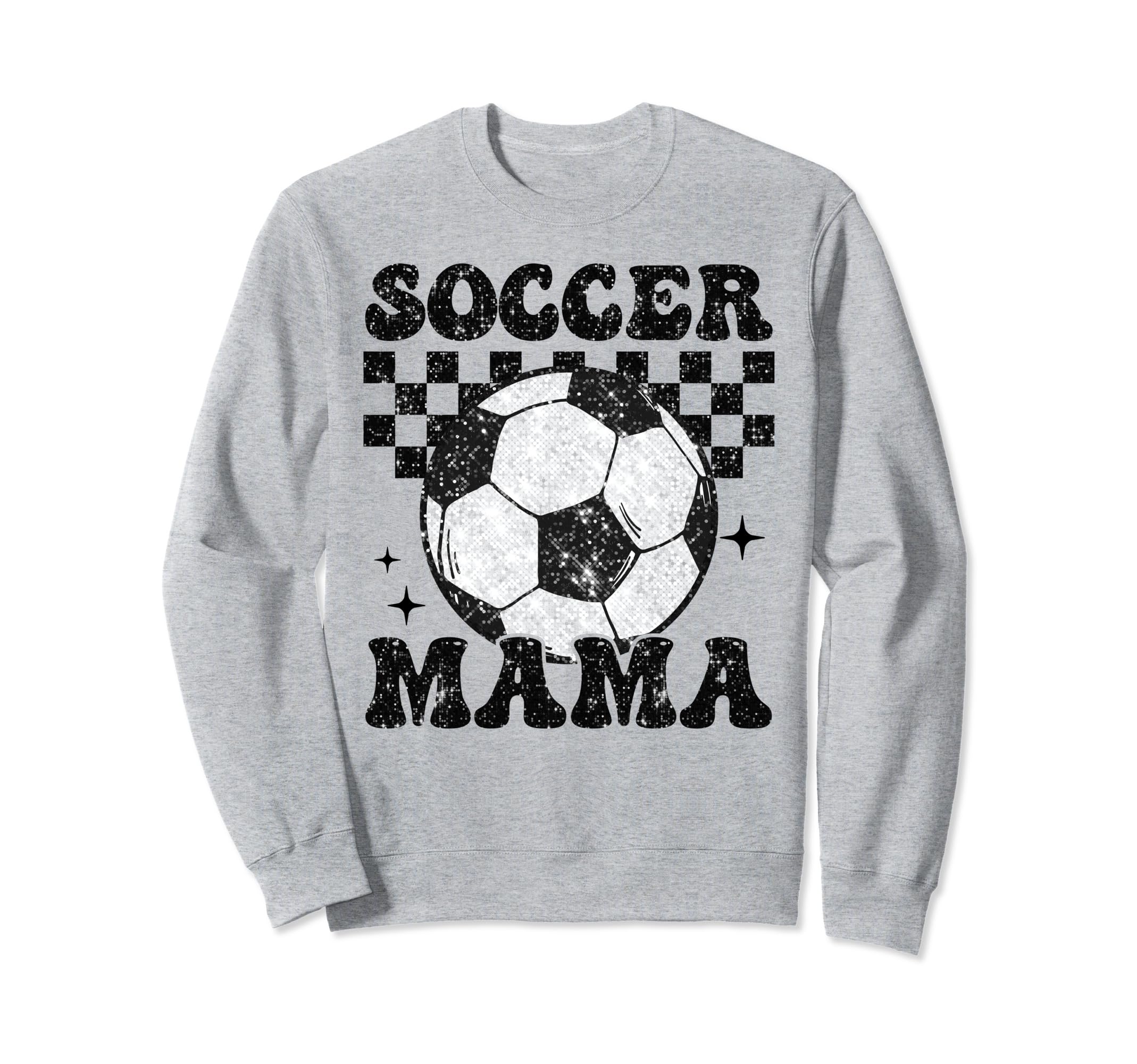Soccer Mama Checkered Funny Sweatshirt - Casual Everyday Wear Unisex - T-Shirt, Sweatshirt, Hoodie