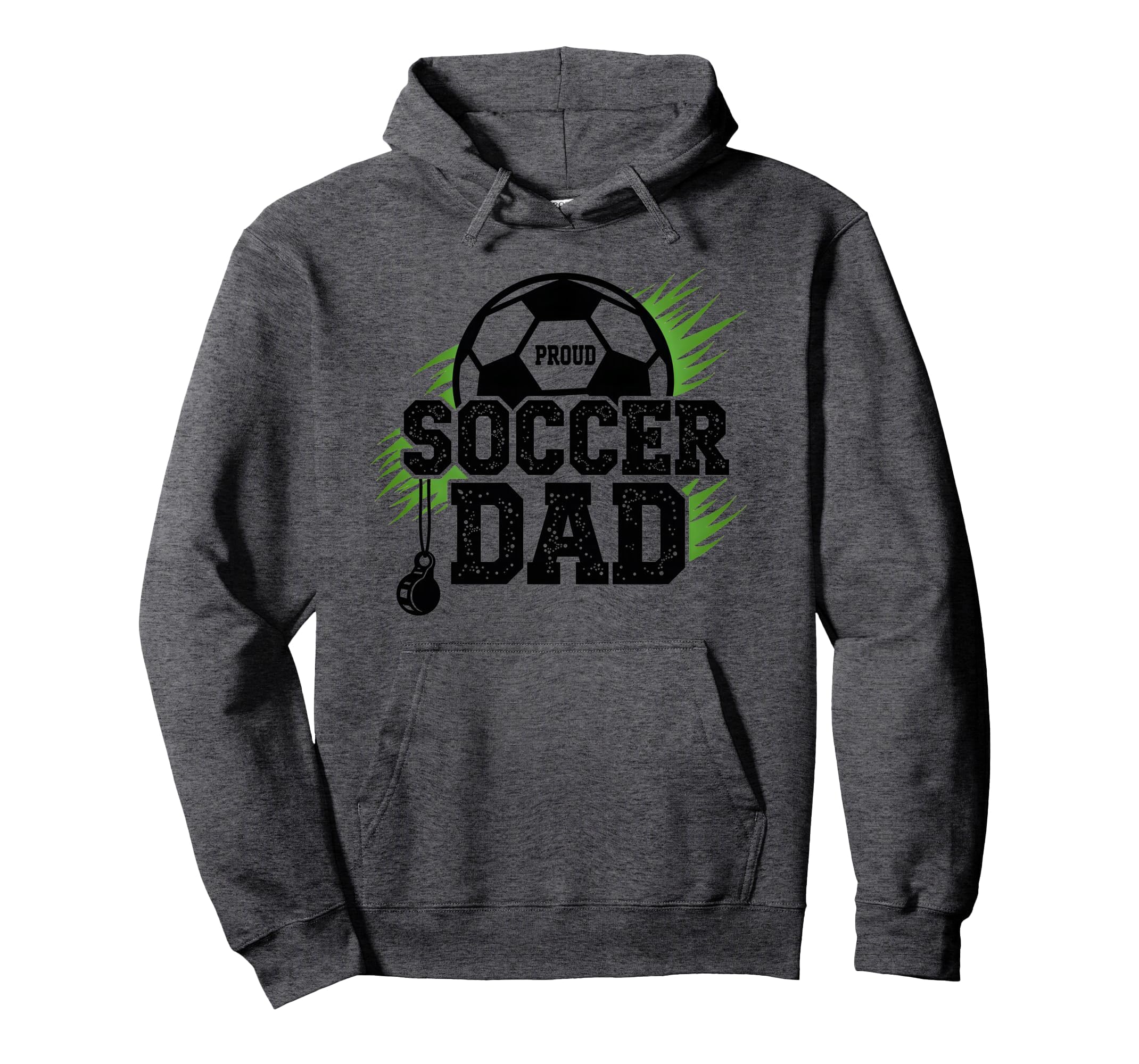 Proud Soccer Dad Whistle Sports Fan Hoodie - Custom Art Print Unisex - T-Shirt, Sweatshirt, Hoodie