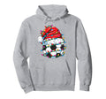 Santa Soccer Vibes Soccer Ball Lights Hoodie - Novelty Apparel Men Women - T-Shirt, Sweatshirt, Hoodie