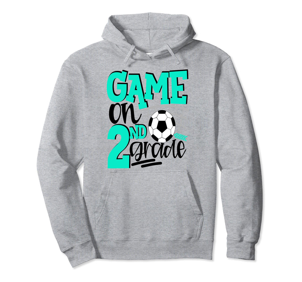 2Nd Grade Soccer First Day School Teal Hoodie - Minimalist Print Men Women - T-Shirt, Sweatshirt, Hoodie