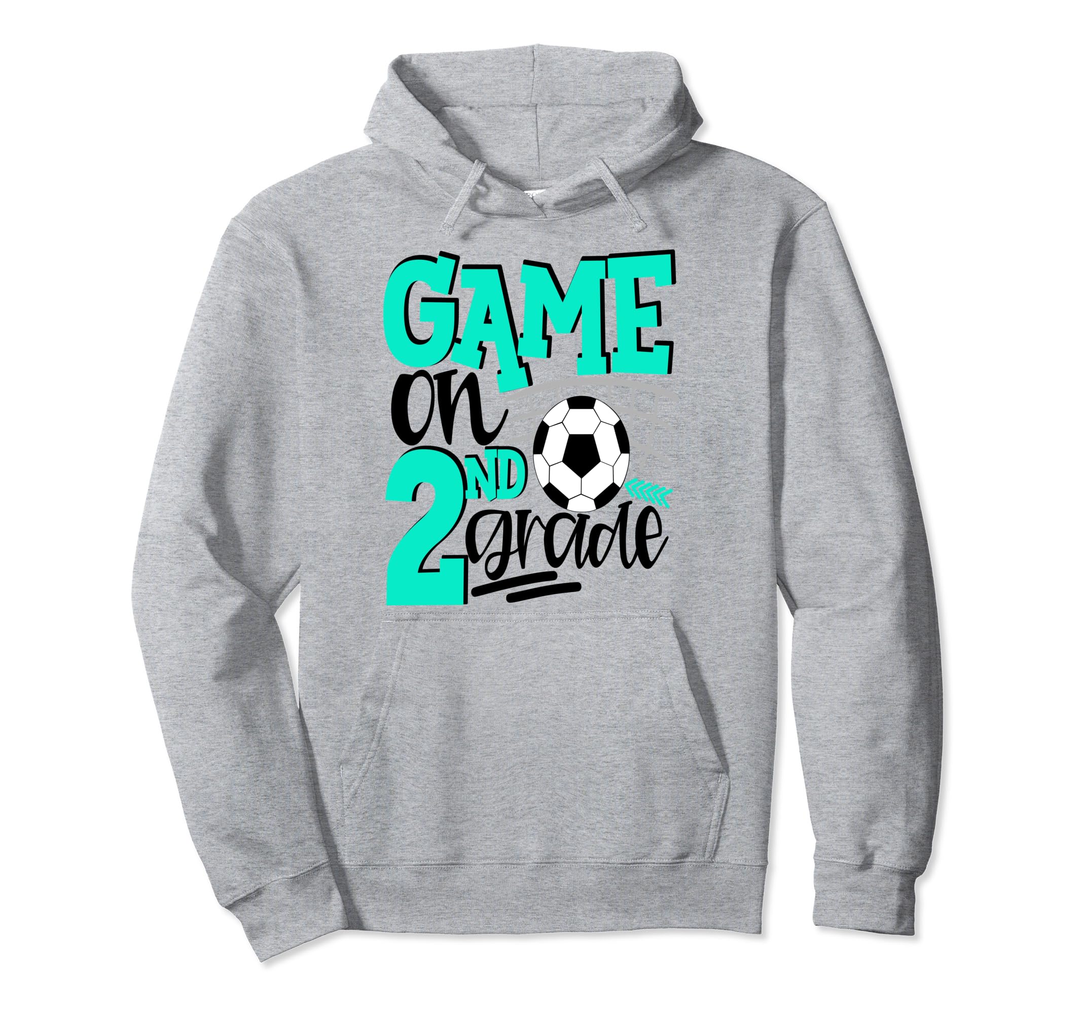 2Nd Grade Soccer First Day School Teal Hoodie - Minimalist Print Men Women - T-Shirt, Sweatshirt, Hoodie