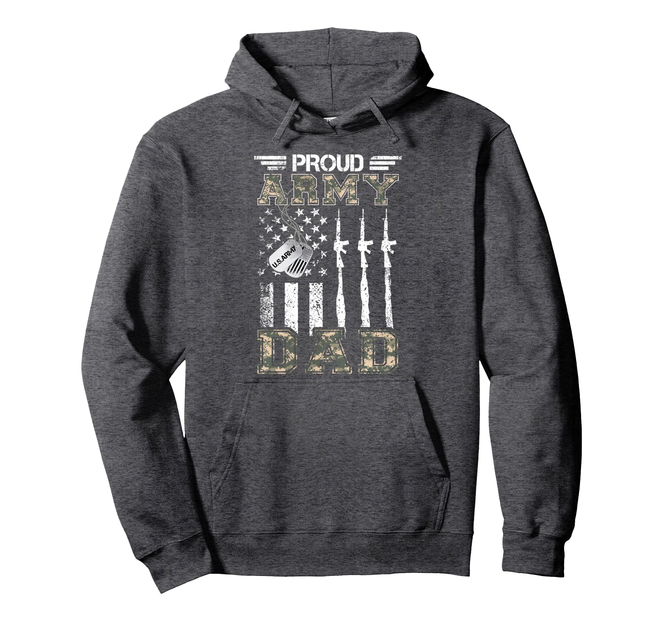 Proud Army Dad Us Army Dad Gifts Army Hoodie - Novelty Apparel for Adults - T-Shirt, Sweatshirt, Hoodie