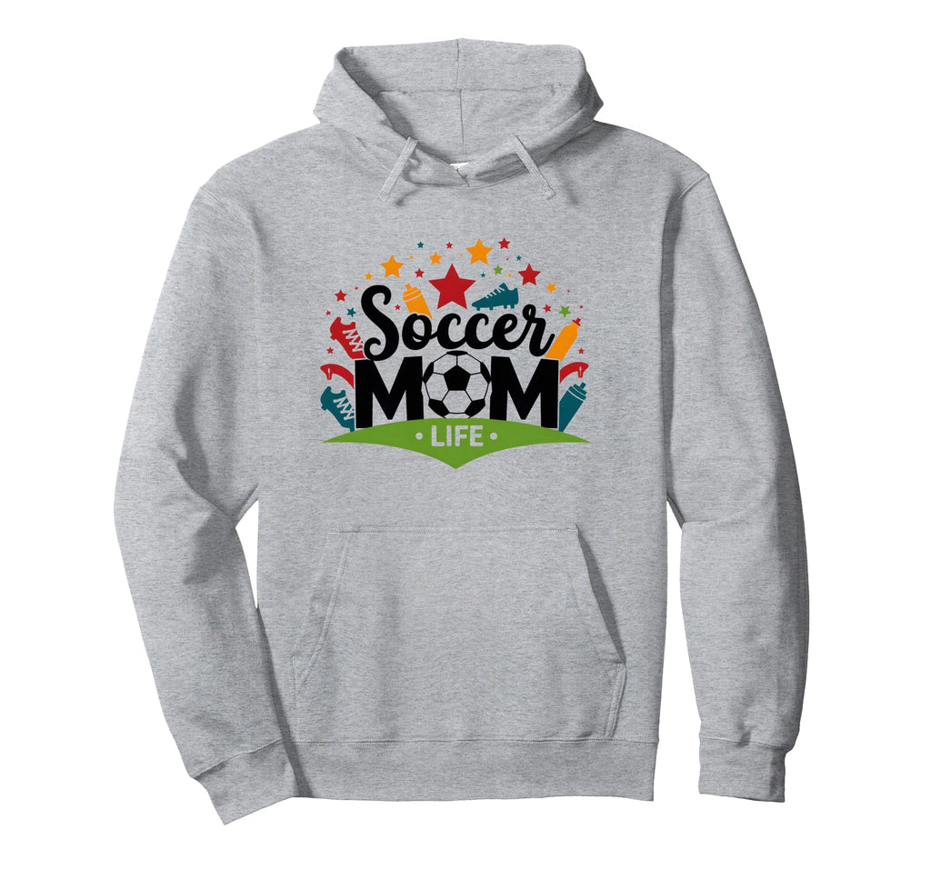 Soccer Mom Life Womens Sports Parent Hoodie - Custom Art Print for Adults - T-Shirt, Sweatshirt, Hoodie