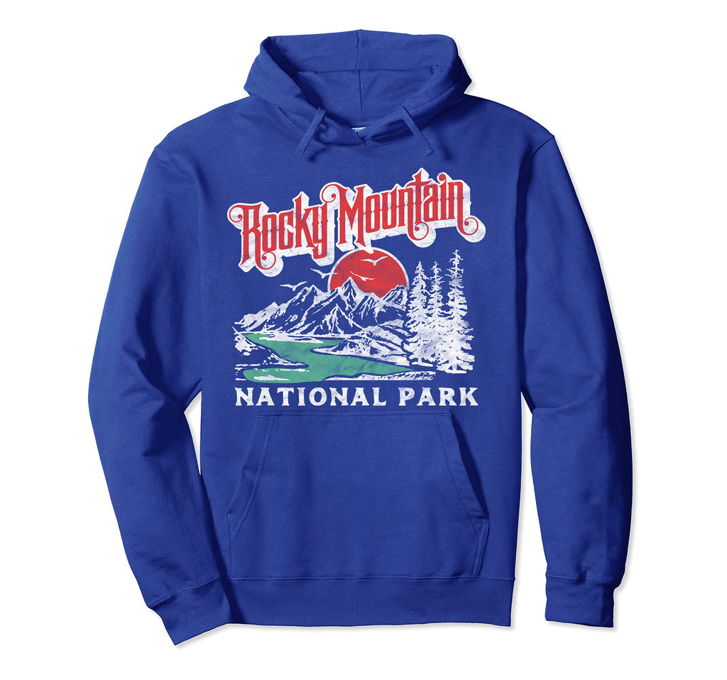 Rocky Mountain National Park 80S Hoodie - Custom Art Print for Adults - T-Shirt, Sweatshirt, Hoodie
