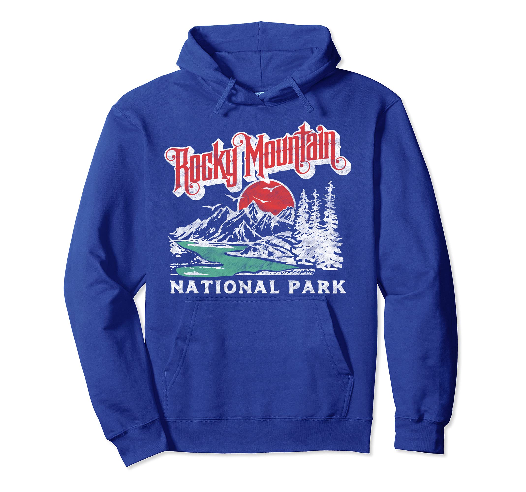 Rocky Mountain National Park 80S Hoodie - Custom Art Print for Adults - T-Shirt, Sweatshirt, Hoodie