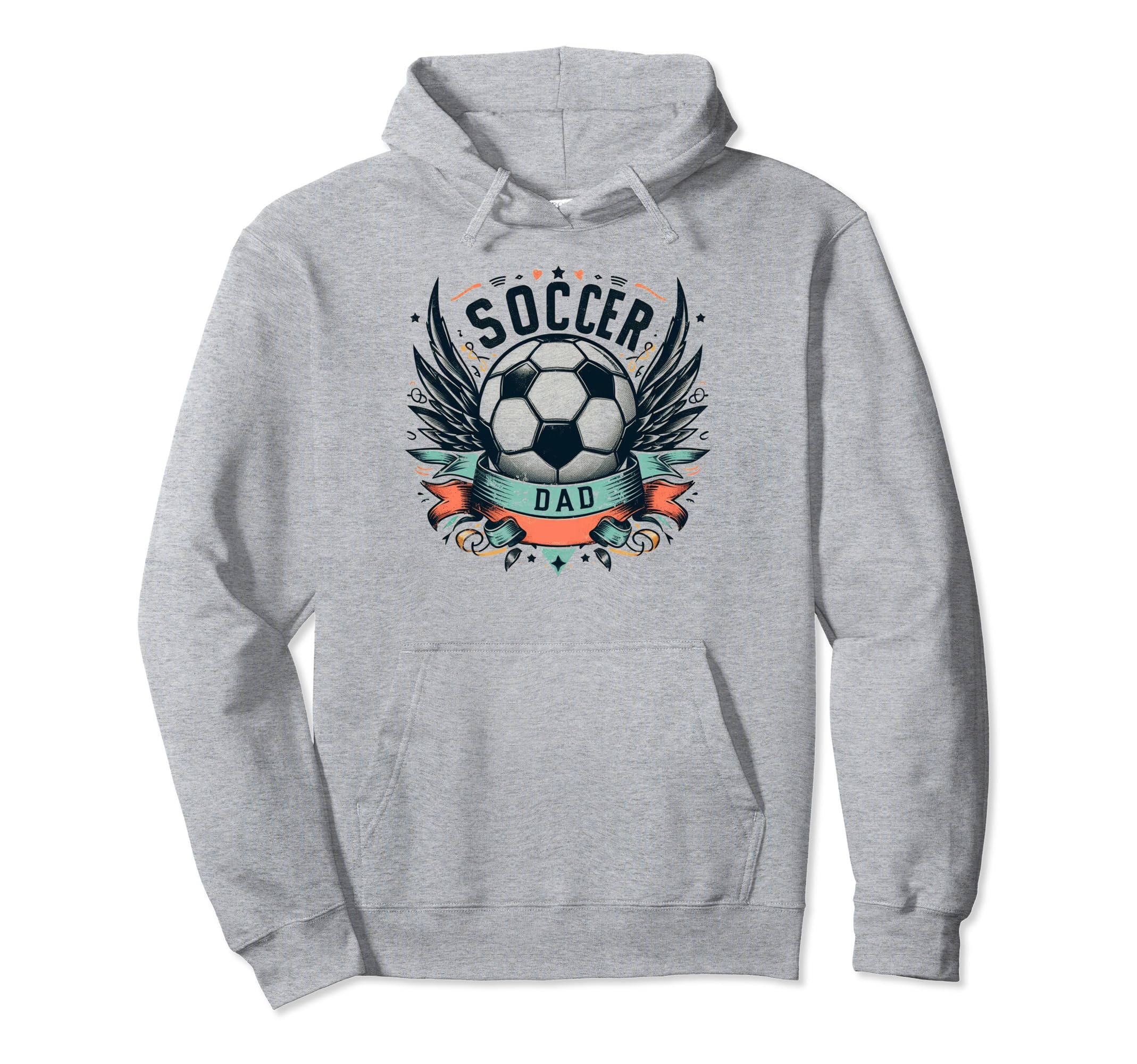 Soccer Dad Family Matching Dad Fathers Hoodie - Novelty Apparel for Adults - T-Shirt, Sweatshirt, Hoodie