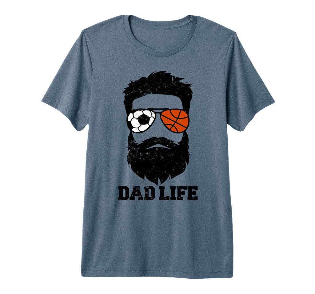 Mens Soccer Basketball Dad Messy T-Shirt - Fun Novelty Design Men Women - T-Shirt, Sweatshirt, Hoodie