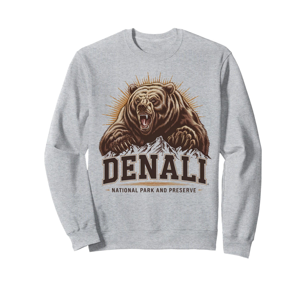 Denali Est 1917 Alaska National Sweatshirt - Custom Art Print for Adults - T-Shirt, Sweatshirt, Hoodie
