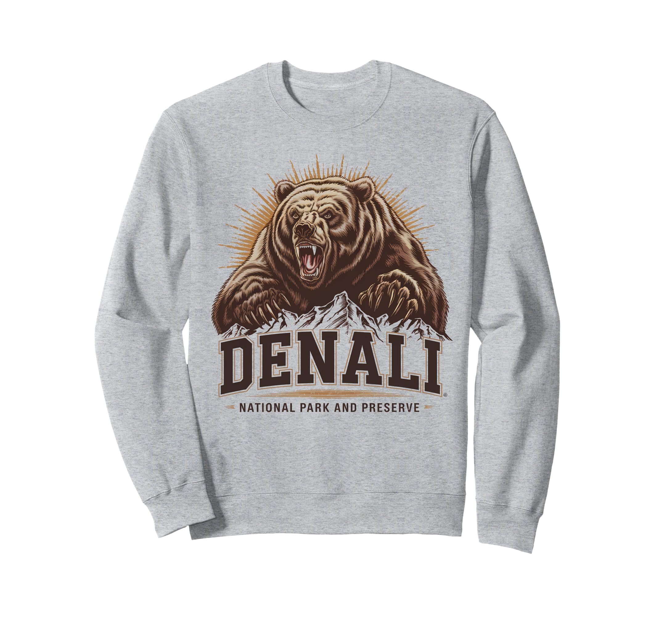 Denali Est 1917 Alaska National Sweatshirt - Custom Art Print for Adults - T-Shirt, Sweatshirt, Hoodie
