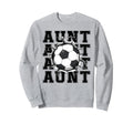 Soccer Aunt Cracked Wall Family Matching Sweatshirt - Graphic Print Unisex - T-Shirt, Sweatshirt, Hoodie