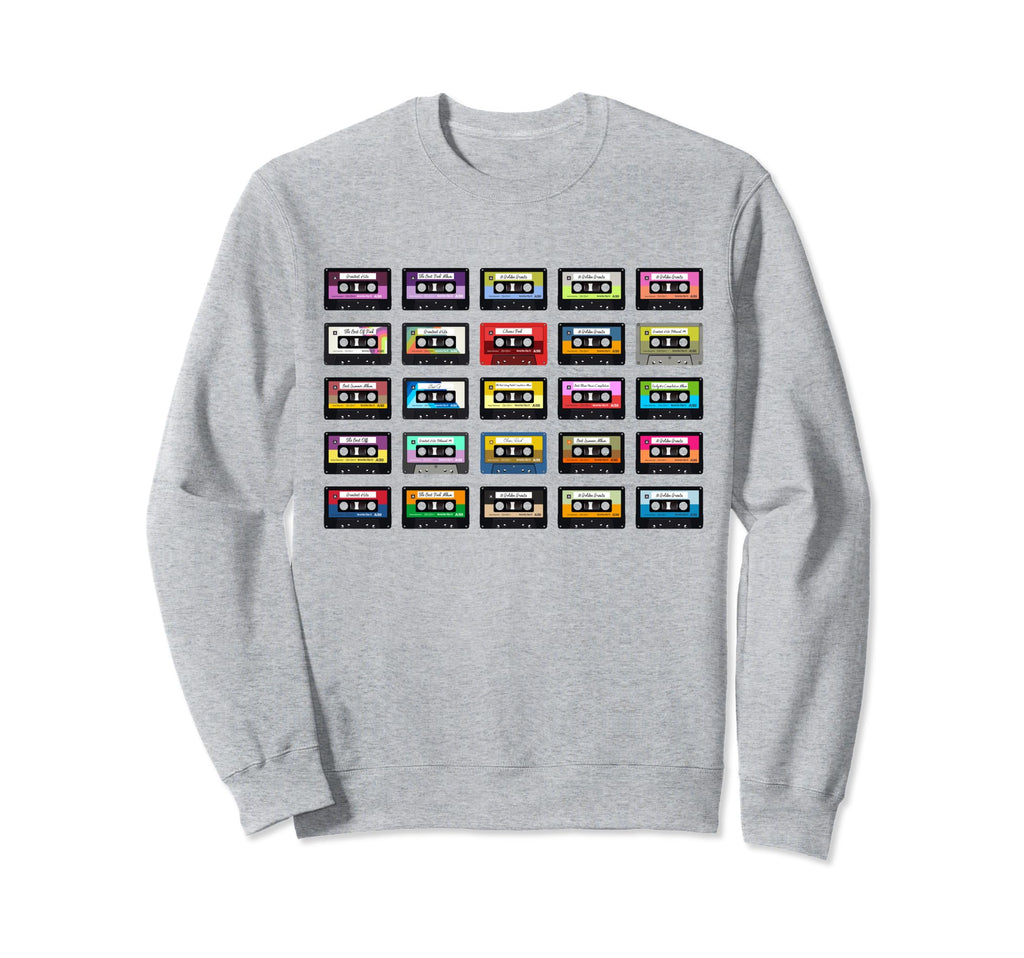 80S Rock Cassettes Rock Cassettes Tapes Sweatshirt - Novelty Apparel Unisex - T-Shirt, Sweatshirt, Hoodie