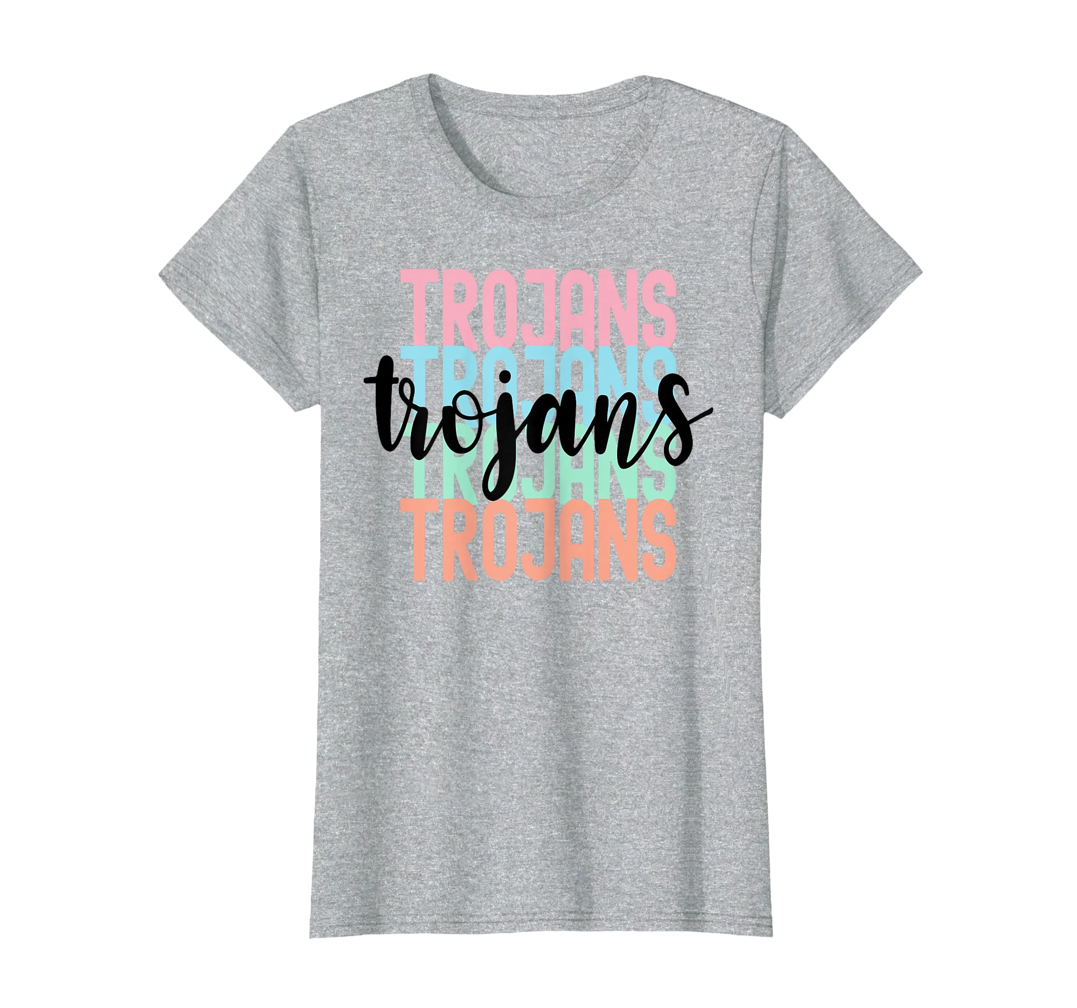 Trojans Team Mascot School Spirit Game T-Shirt - Graphic Print for Adults - T-Shirt, Sweatshirt, Hoodie