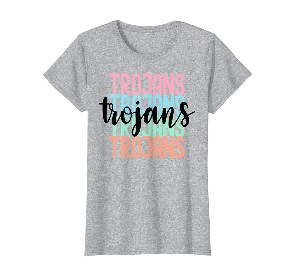 Trojans Team Mascot School Spirit T-Shirt - Novelty Apparel for Adults - T-Shirt, Sweatshirt, Hoodie