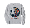 Soccer Coach Training Coaching Sweatshirt - Aesthetic Graphic Men Women - T-Shirt, Sweatshirt, Hoodie