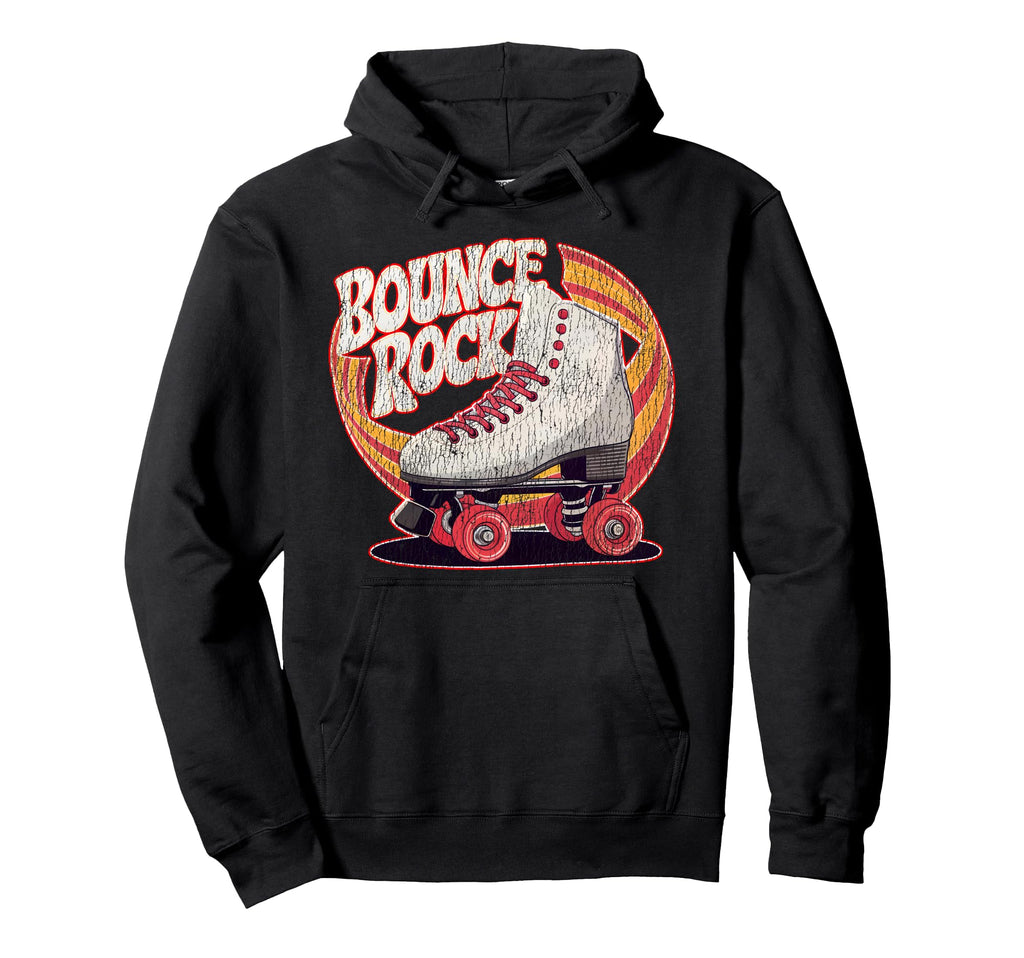 Roller Skating Skate 1970S Bounce Rock Hoodie - Aesthetic Graphic Unisex - T-Shirt, Sweatshirt, Hoodie