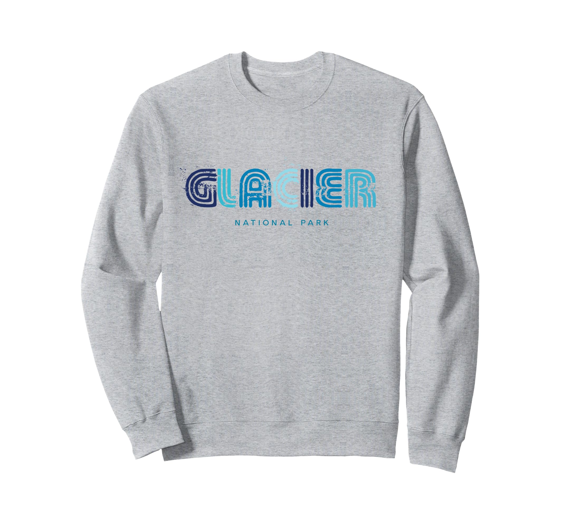 Glacier National Park 70S 80S Type Sweatshirt - Graphic Print Unisex - T-Shirt, Sweatshirt, Hoodie