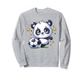 Soccer Player Panda Kicking Soccer Sweatshirt - Streetwear Style Unisex - T-Shirt, Sweatshirt, Hoodie
