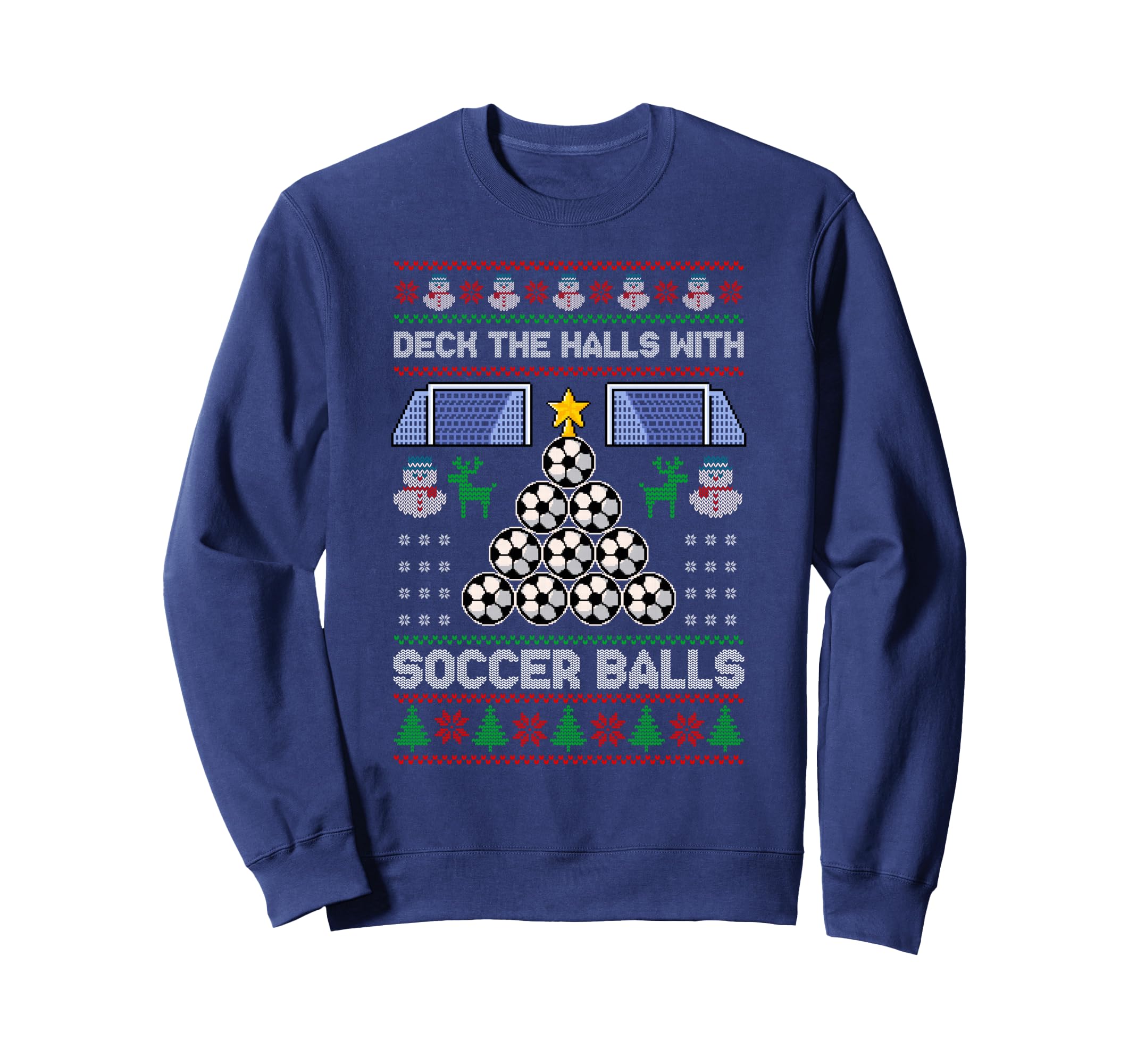 Deck Hall Soccer Balls Ugly Soccer Sweatshirt - Unique Graphic Unisex - T-Shirt, Sweatshirt, Hoodie