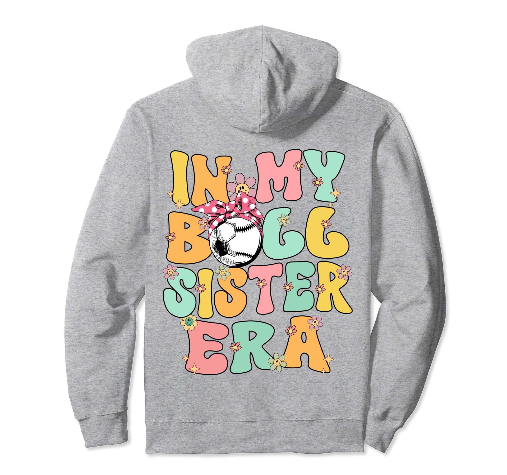 My Ball Sister Era Groovy Baseball Hoodie - Graphic Print for Adults - T-Shirt, Sweatshirt, Hoodie