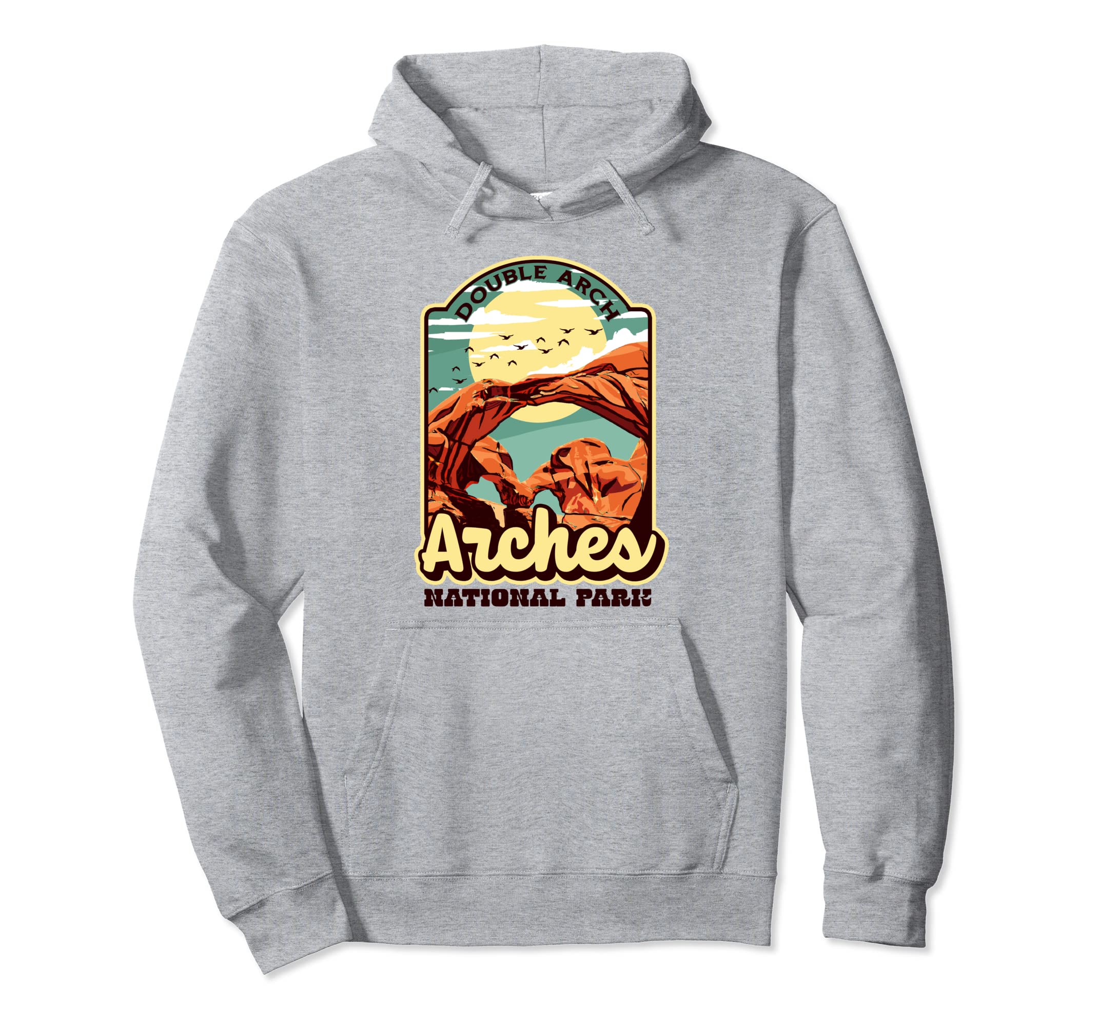 Arches National Park Double Arch Hoodie - Casual Everyday Wear Unisex - T-Shirt, Sweatshirt, Hoodie