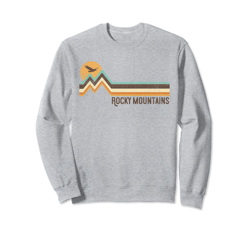Rocky Mountain National Park 70S Sweatshirt - Graphic Print for Adults - T-Shirt, Sweatshirt, Hoodie