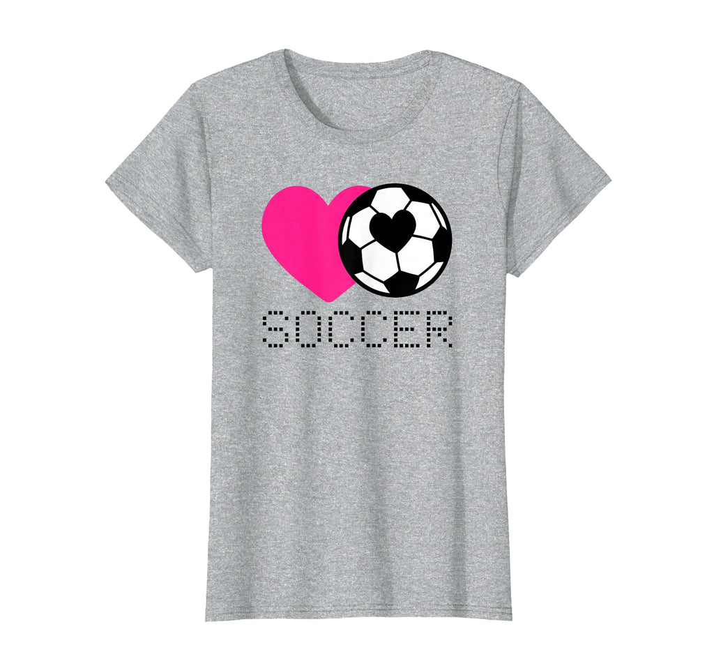 Soccer Lover Heart And Ball T-Shirt - Unique Graphic Men Women - T-Shirt, Sweatshirt, Hoodie
