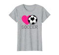 Soccer Lover Heart And Ball T-Shirt - Unique Graphic Men Women - T-Shirt, Sweatshirt, Hoodie