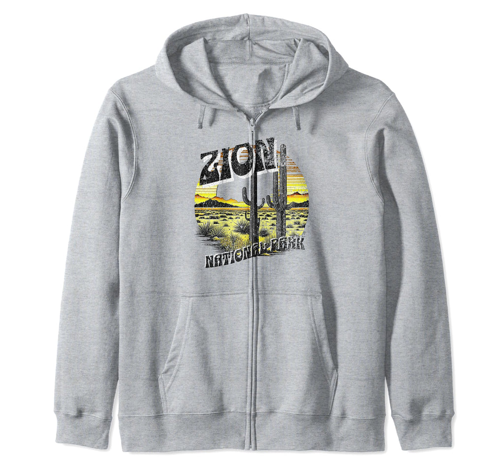 Zion National Park Utah Usa Outdoor Hoodie - Unique Graphic for Adults - T-Shirt, Sweatshirt, Hoodie