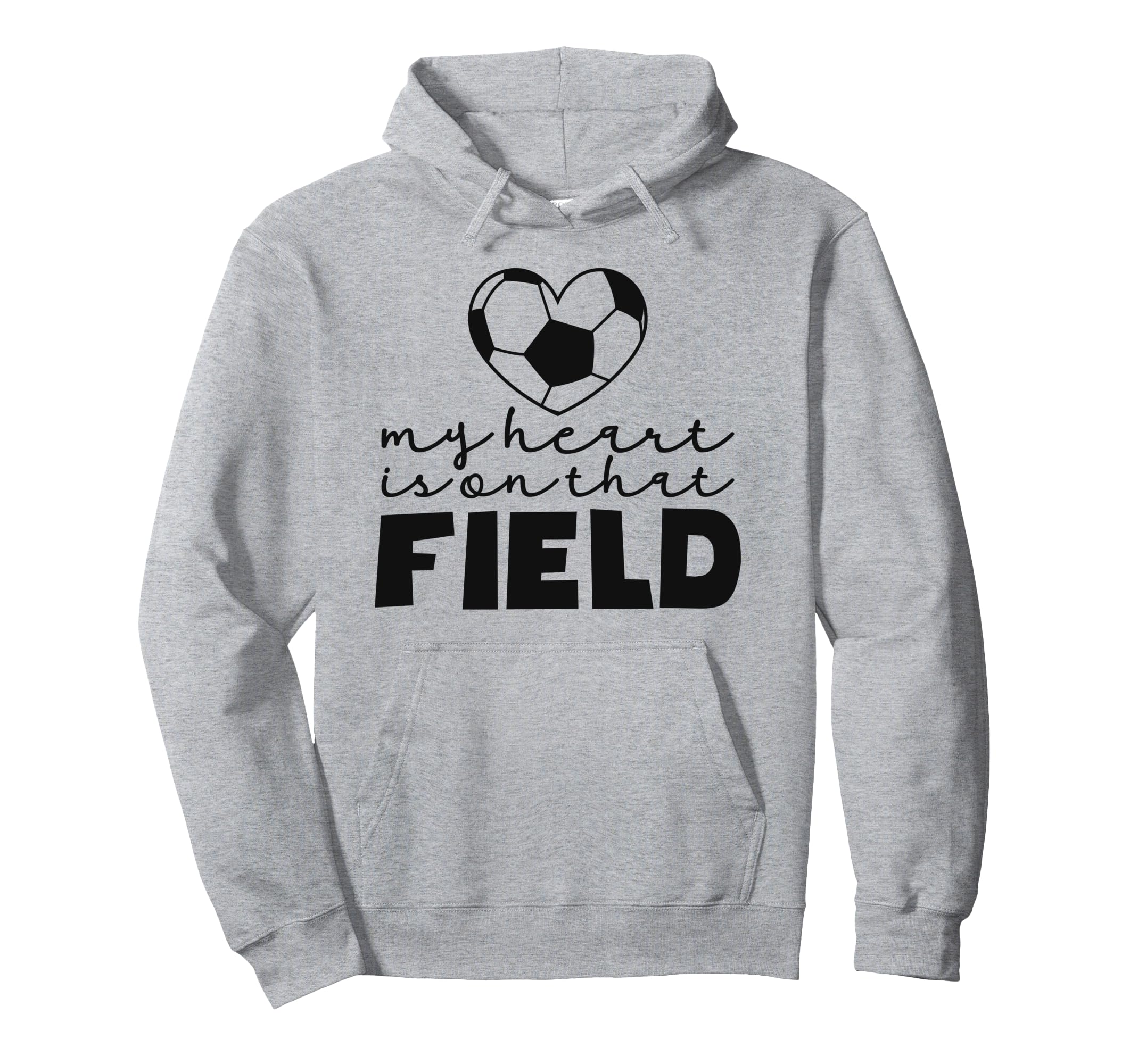 My Heart Is That Field Soccer Mom Soccer Hoodie - Graphic Print Unisex - T-Shirt, Sweatshirt, Hoodie