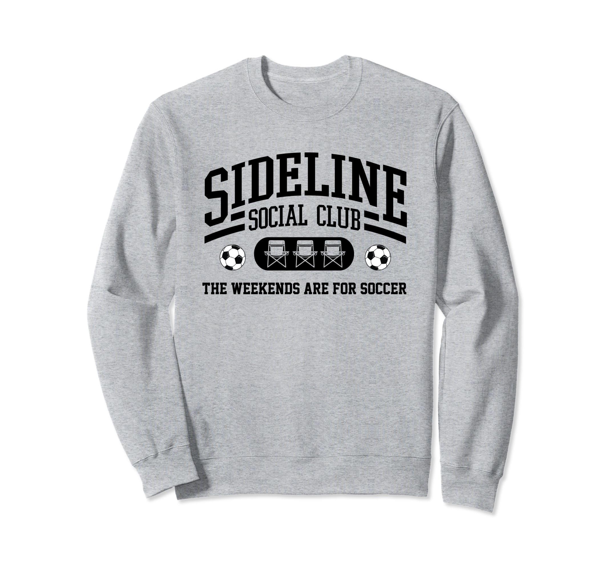 Soccer Mom Sideline Social Club Sweatshirt - Aesthetic Graphic for Adults - T-Shirt, Sweatshirt, Hoodie