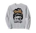 Life Messy Bun Hair Funny Sweatshirt - Casual Everyday Wear Men Women - T-Shirt, Sweatshirt, Hoodie