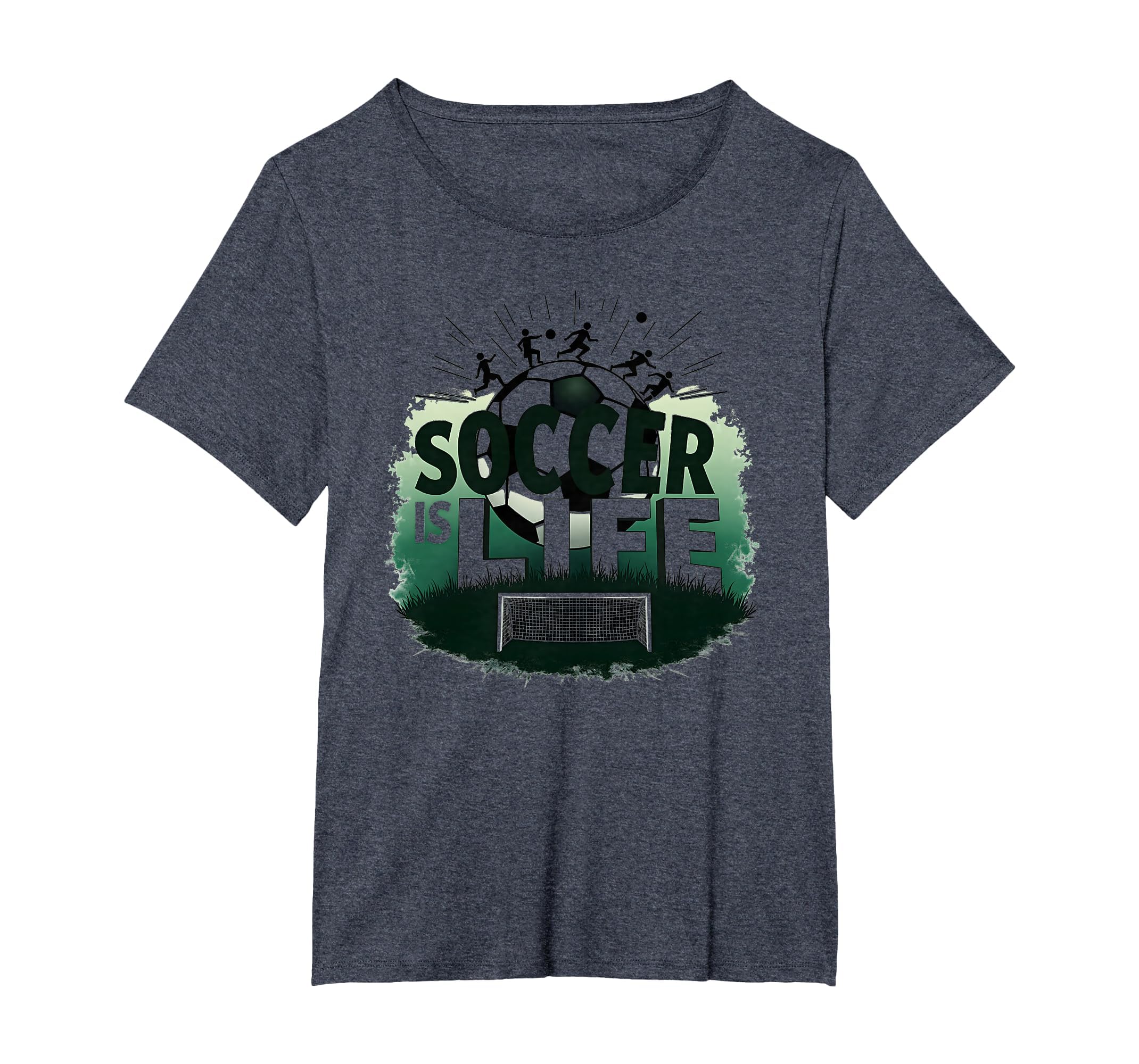 Soccer Is Life Inspiring Football Fan T-Shirt - Streetwear Style Men Women - T-Shirt, Sweatshirt, Hoodie