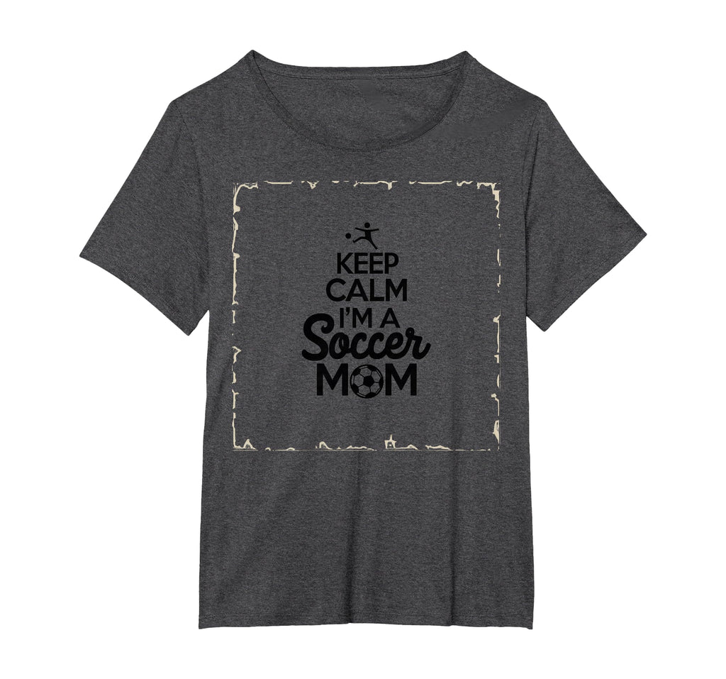 Keep Calm Im Soccer Mom Proud Parent T-Shirt - Graphic Print for Adults - T-Shirt, Sweatshirt, Hoodie
