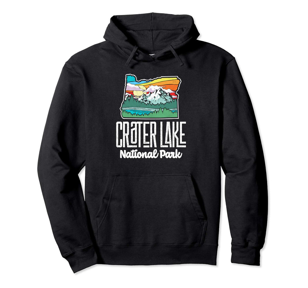Crater Lake National Park Oregon Nature Hoodie - Custom Art Print Unisex - T-Shirt, Sweatshirt, Hoodie